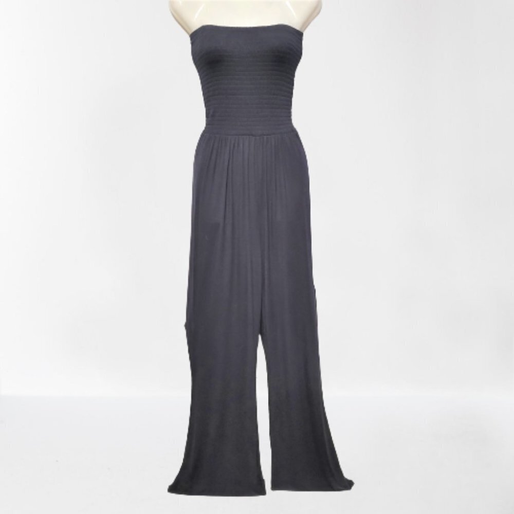Strapless Jumpsuit Summer Jumpsuit , Wide Leg Jumpsuit -  Size M, L - NEW !